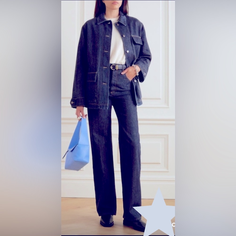 NWOT InWear 2 Piece Denim Pant Suit Blazer Trousers